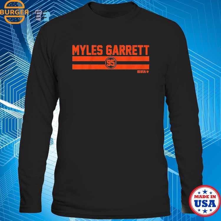 Official myles Garrett Name And Number Stripe T-Shirts, hoodie, tank top,  sweater and long sleeve t-shirt