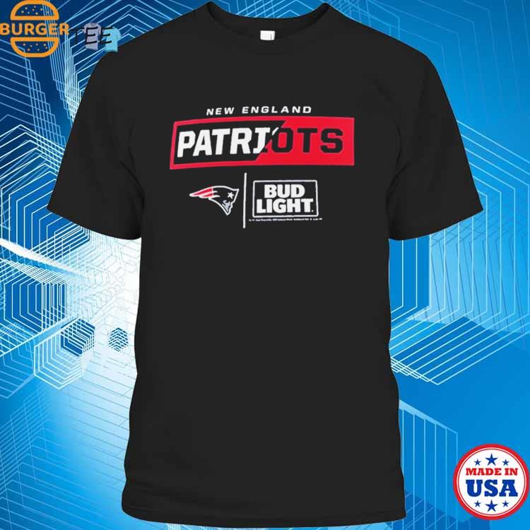 Official new england Patriots fanatics branded NFL x bud light T-shirt,  hoodie, sweater, long sleeve and tank top