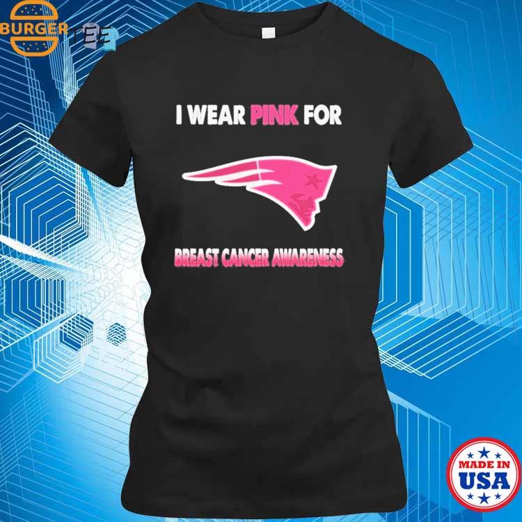 New England Patriots I Wear Pink For Breast Cancer Awareness 2023 T-shirt,Sweater,  Hoodie, And Long Sleeved, Ladies, Tank Top