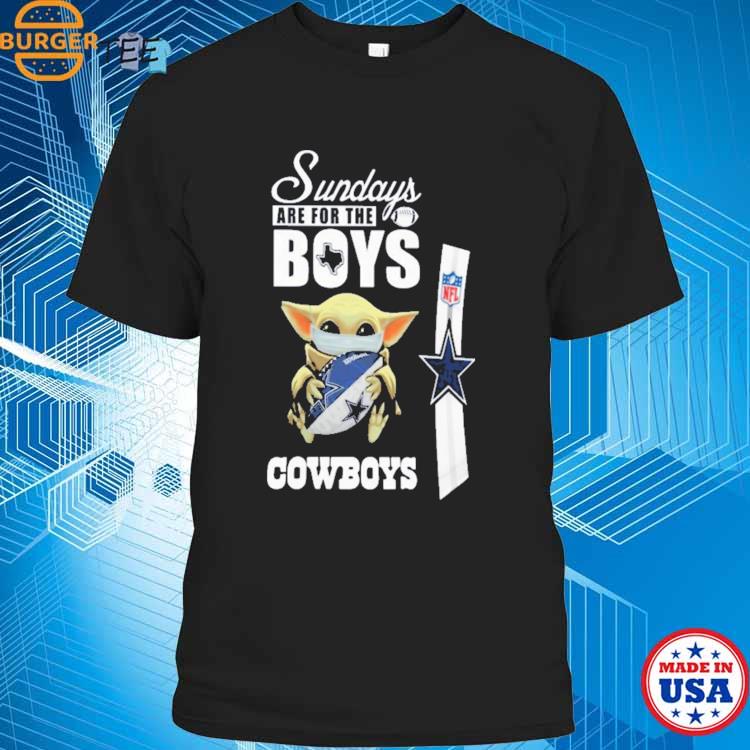 Dallas cowboys baby yoda saint patrick's day full printing shirt