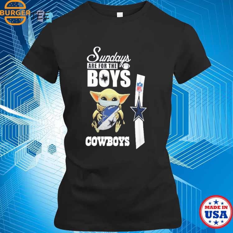 Dallas cowboys baby yoda saint patrick's day full printing shirt