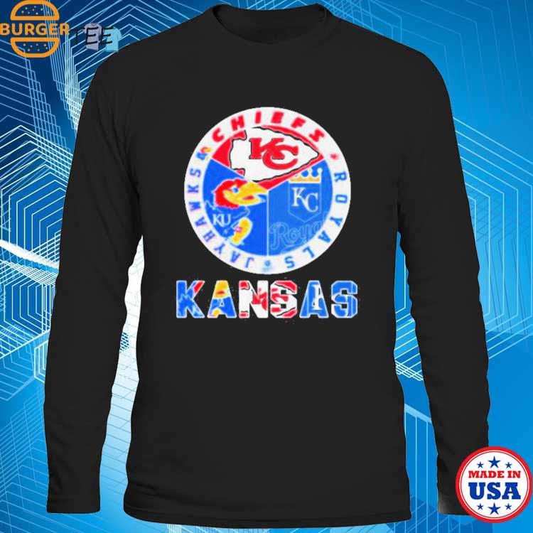 Kansas Chiefs Kansas City Royals Kansas Jayhawks T Shirts, Hoodies,  Sweatshirts & Merch