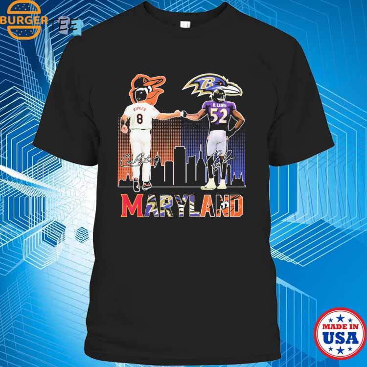 Maryland sport ripken orioles and lewis baltimore ravens shirt, hoodie,  sweater, long sleeve and tank top