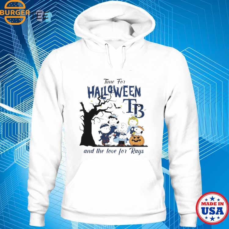 Peanuts Time For Halloween And The Love For Tampa Bay Rays Logo 2023 Shirt,  hoodie, sweater, long sleeve and tank top