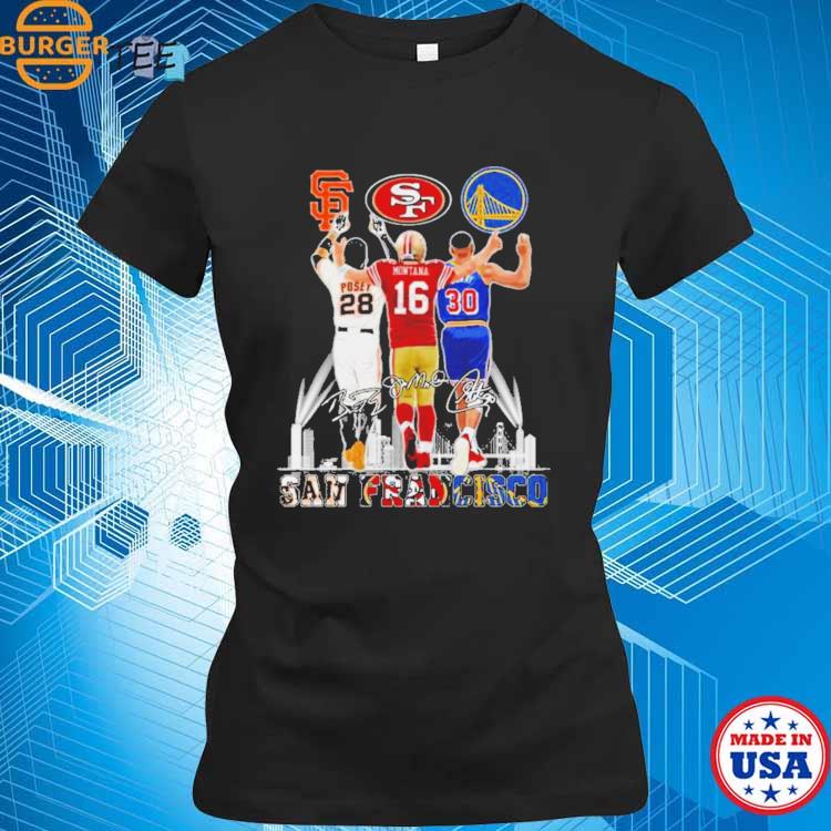 Official San francisco city buster posey Joe Montana stephen curry