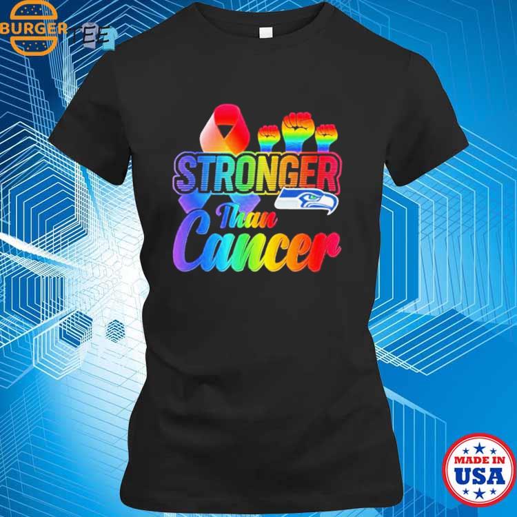 Seattle Seahawks Stronger Than Cancer Nfl 2023 Shirt - Hersmiles