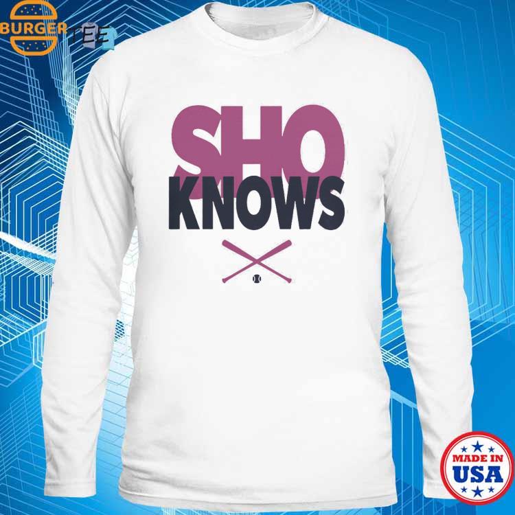 Official shoheI ohtanI sho knows los angeles angels T-shirt, hoodie,  sweater, long sleeve and tank top