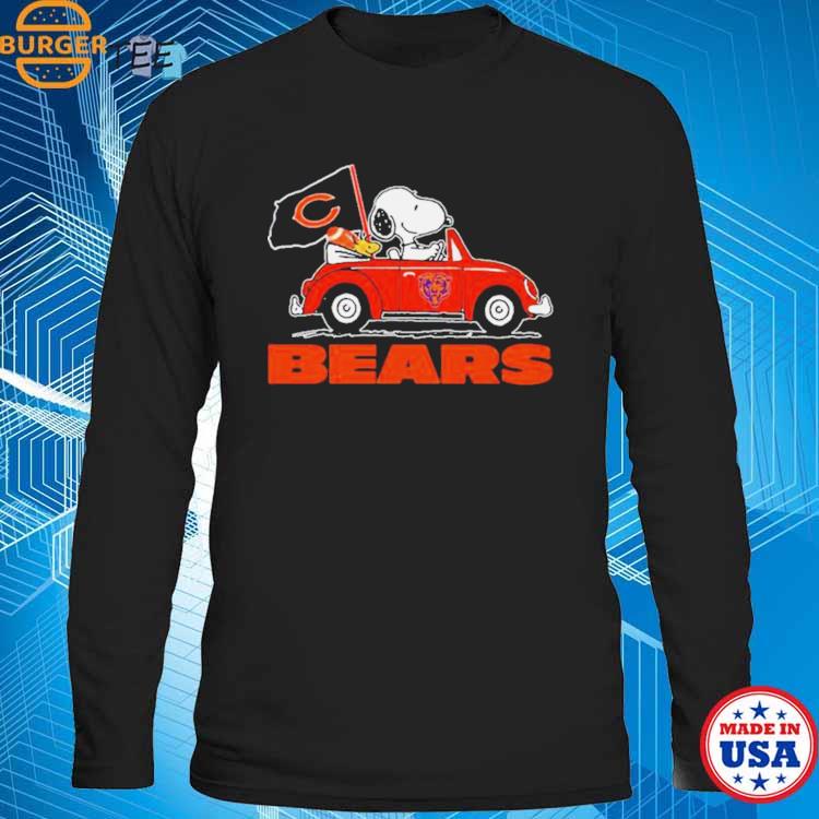 Snoopy And Woodstock Merry Chicago Bears Christmas T-Shirt - T