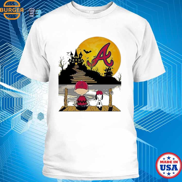 Charlie Brown Snoopy Playing Baseball Atlanta Braves Shirt - High-Quality  Printed Brand