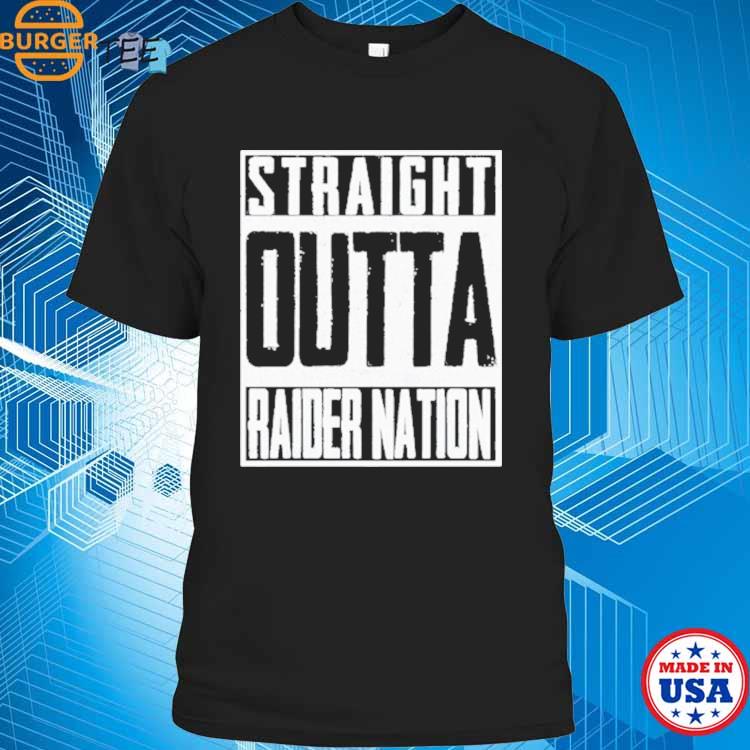 Official straight Outta Raider Nation Las Vegas Raiders T-Shirt