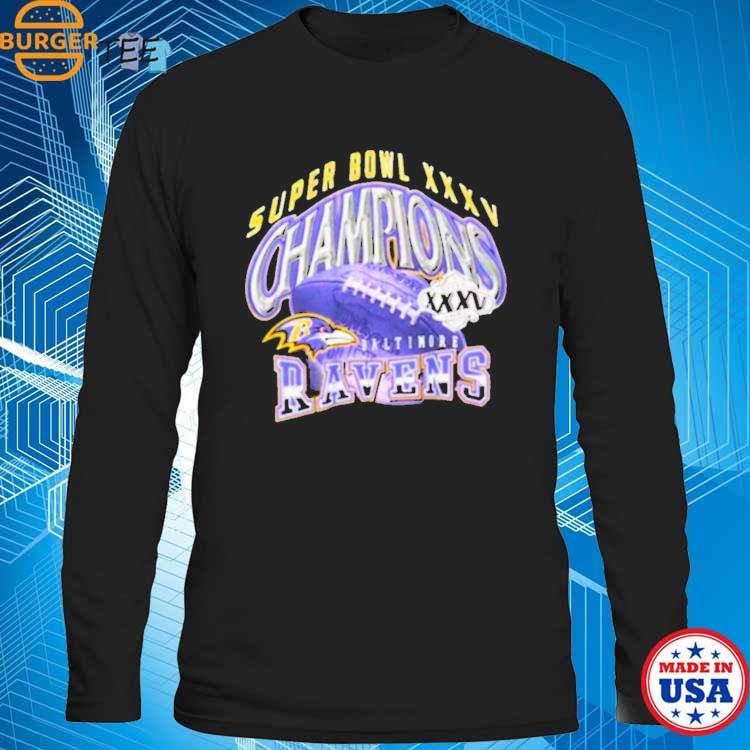 Official Super bowl xxxv champions baltimore ravens T-shirt