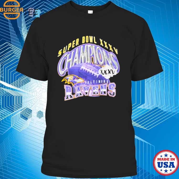 Official Super bowl xxxv champions baltimore ravens T-shirt