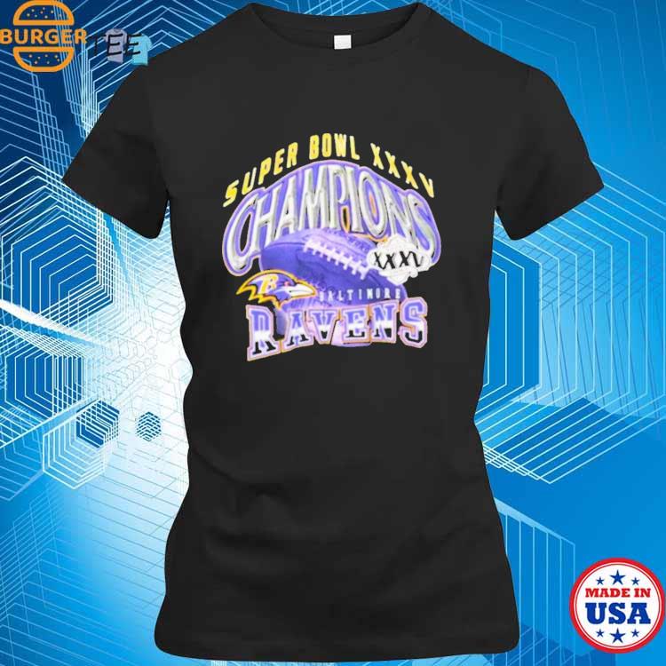 Super Bowl Xxxv Champions Baltimore Ravens T-shirt, hoodie, sweater, long  sleeve and tank top