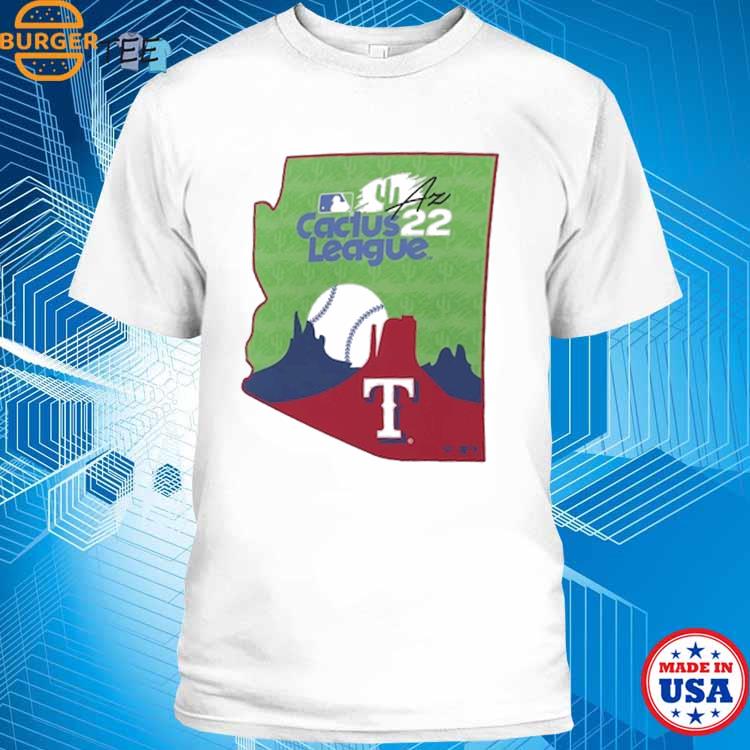 Official Texas rangers fanatics branded 2022 mlb spring training cactus  league state T-shirt, hoodie, tank top, sweater and long sleeve t-shirt