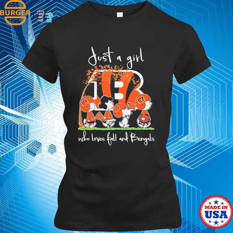 Snoopy Peanuts Just A Girl Who Loves Fall And Cincinnati Bengals