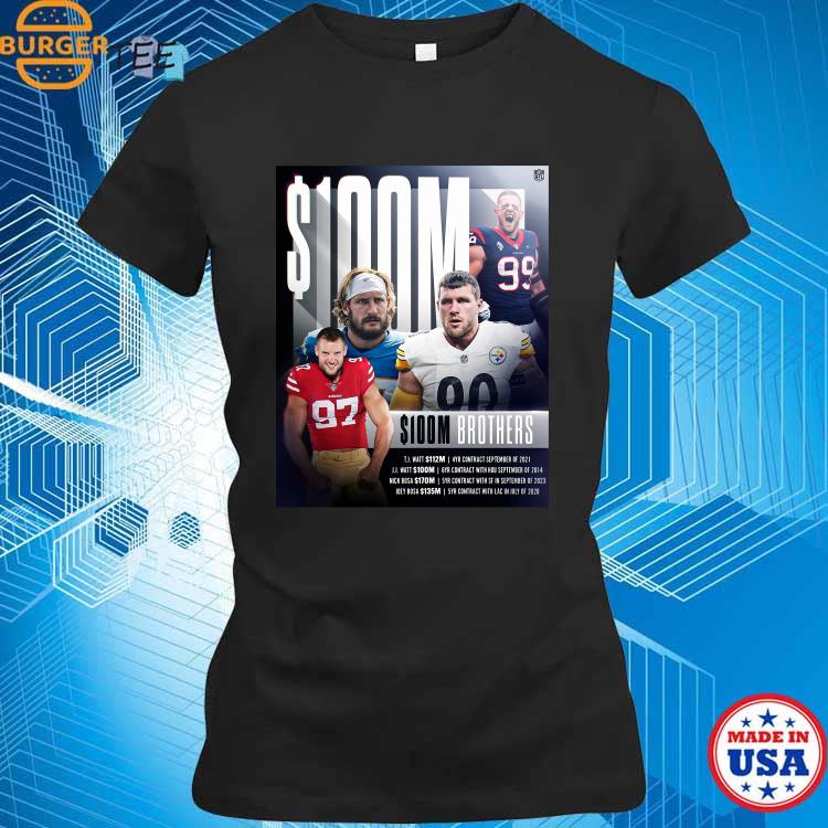 Official 100m Brothers Nfl Shirt, hoodie, sweater, long sleeve and tank top