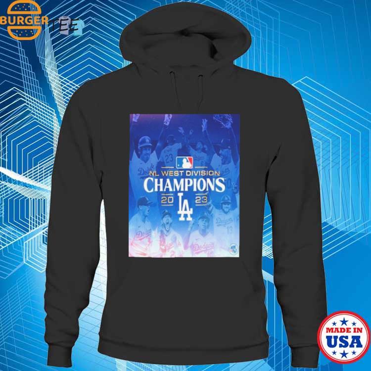 Official 2023 mlb nl west Division champions are los angeles Dodgers T-shirt,  hoodie, tank top, sweater and long sleeve t-shirt