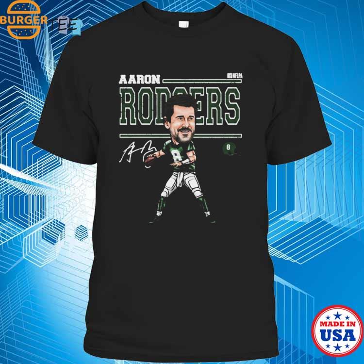 Aaron Rodgers New York J Cartoon T-Shirt - ShirtsOwl Office