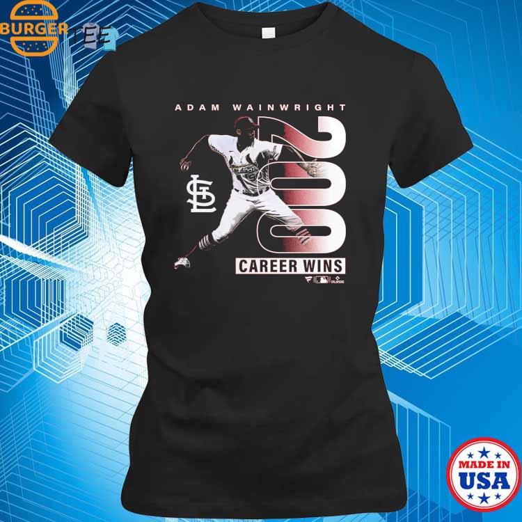 Adam Wainwright St Louis Cardinals Fanatics Branded 200th Career Win T-shirt  - Shibtee Clothing
