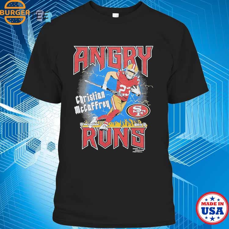 Angry Runs San Francisco 49ers Christian McCaffrey T-Shirt, hoodie