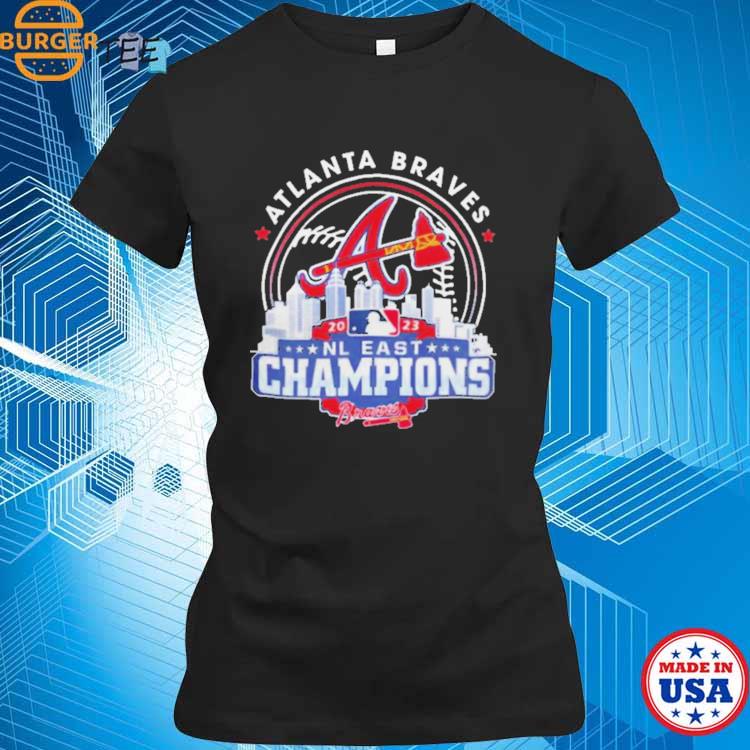 Official atlanta braves 2023 nl east champions skyline shirt, hoodie,  sweater, long sleeve and tank top