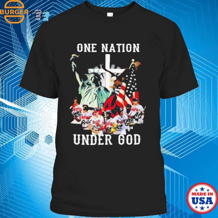 Guineashirt on X: Atlanta Braves One Nation Under God Atlanta Braves  Signatures 2023 Shirt Buy Link:  Home:    / X