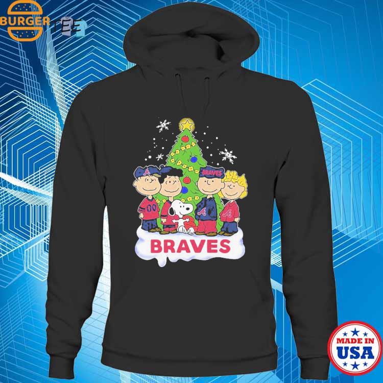 Atlanta Braves Snoopy Peanuts Christmas Shirt Hoodie Sweater