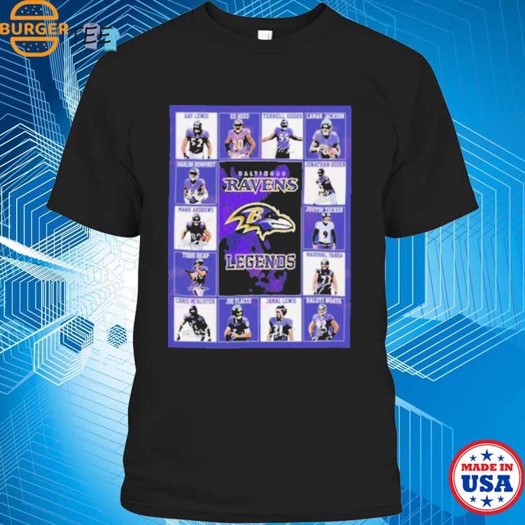 Baltimore Ravens Legends Players 2023 Signatures Shirt