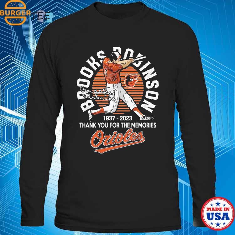 Official Brooks Robinson 1937 – 2023 MVP Signature Thank You For The  Memories T-Shirt, hoodie, sweater, long sleeve and tank top