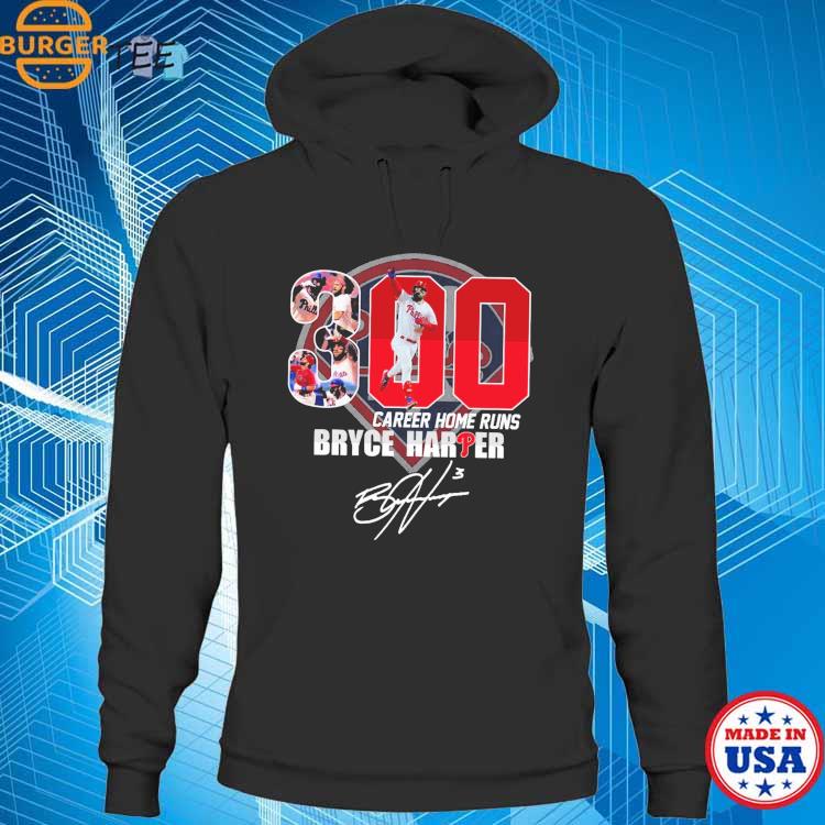 Official official Bryce Harper Philadelphia Phillies 300th Career Home Run  T-Shirt, hoodie, sweater, long sleeve and tank top