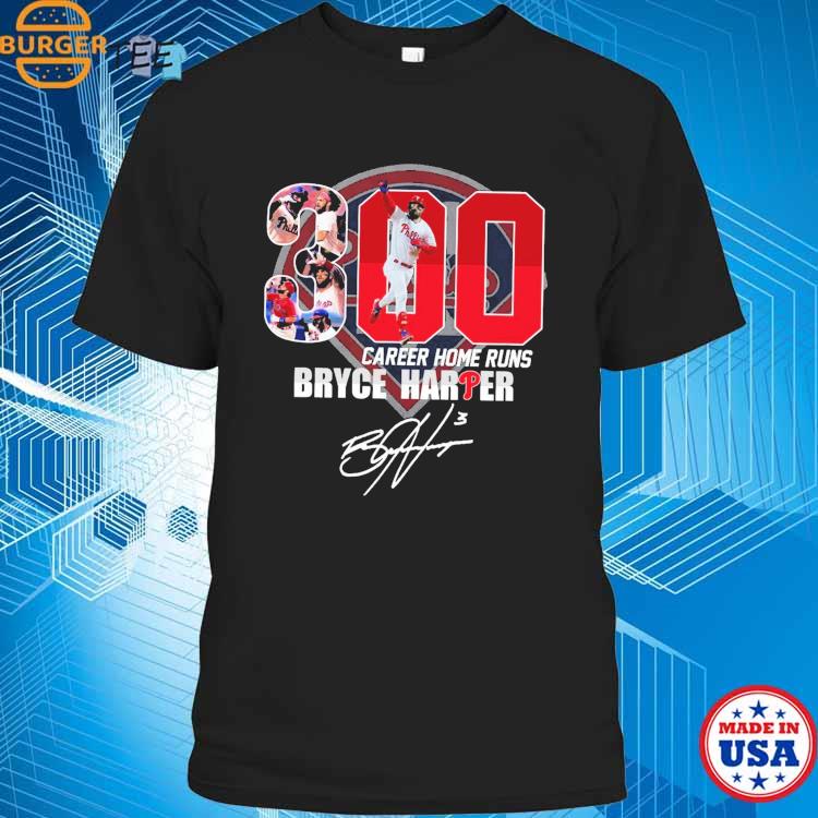 Bryce Harper 300 Career Home Runs Signature Shirt, hoodie, sweater, long  sleeve and tank top