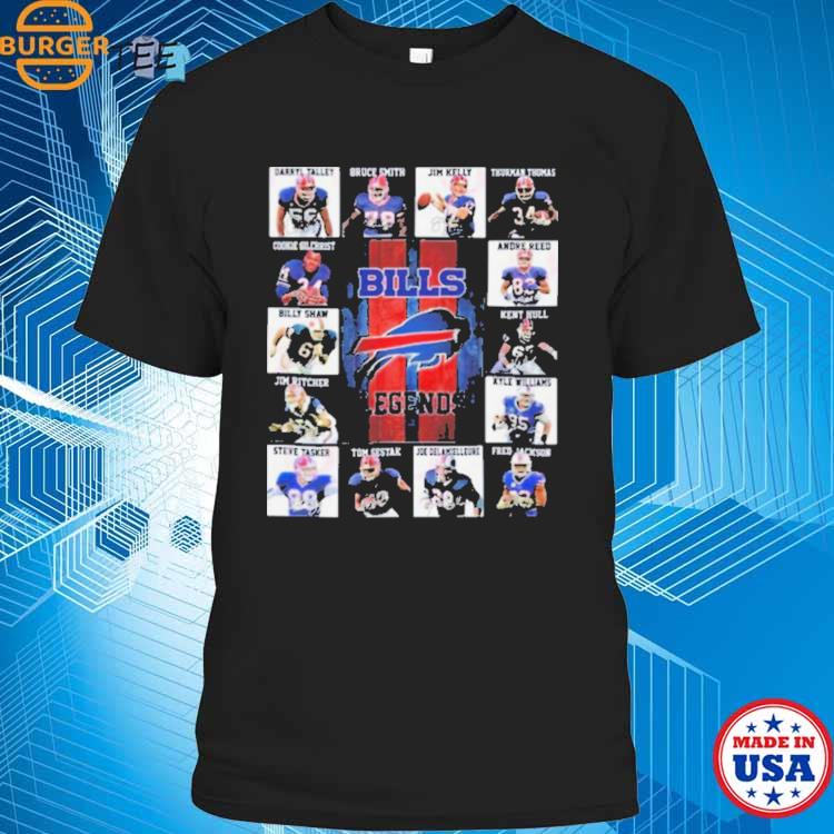 Official Buffalo Bills Legends Players 2023 Signatures Shirt