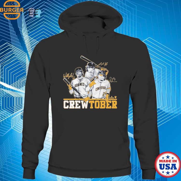 Official christian yelich willy adames and william contreras crewtober shirt,  hoodie, sweater, long sleeve and tank top