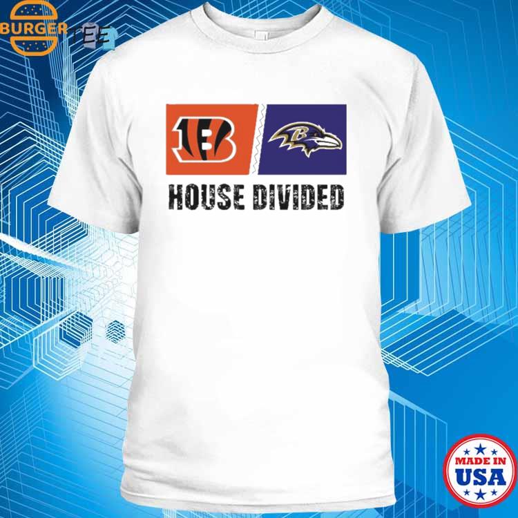 Cincinnati Bengals Vs Baltimore Ravens House Divided Shirt - Peanutstee