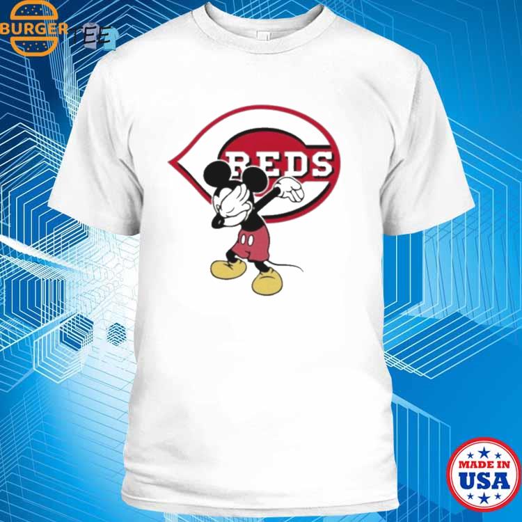 Cincinnati Reds MLB Baseball Dabbing Mickey Disney Sports T Shirt