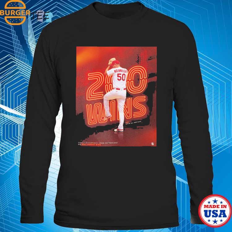 Congratulations 200 Career Wins For Adam Wainwright St Louis Cardinals T- Shirt - Binteez