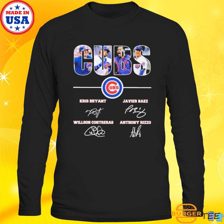 Chicago Cubs Willson Contreras Anthony Rizzo Kris Bryant Javier Baez  Signatures Shirt, hoodie, sweater, long sleeve and tank top