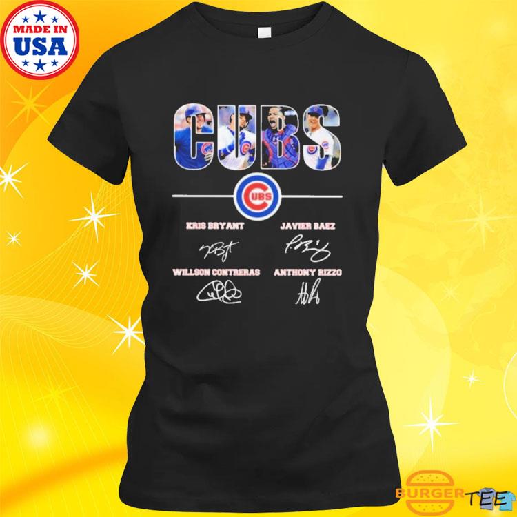 Official chicago Cubs Javier Baez Kris Bryant And Anthony Rizzo Signatures  shirt, hoodie, sweater, long sleeve and tank top