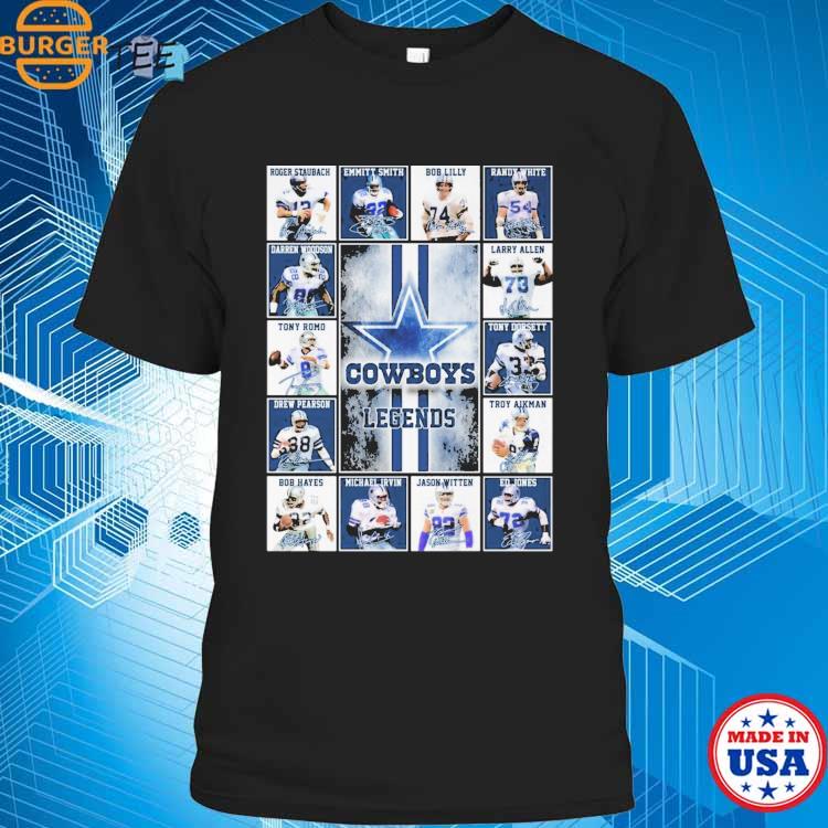 Dallas Cowboys Legends Players 2023 Signatures T-shirt,Sweater, Hoodie, And  Long Sleeved, Ladies, Tank Top