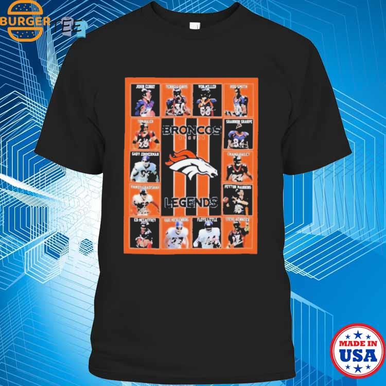 Denver broncos legends John Elway Von Miller Tom Shannon Sharpe shirt -  Limotees