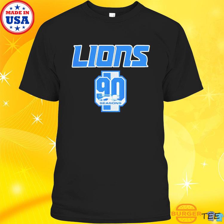 Detroit Lions Celebrate 90th Season Shirt - High-Quality Printed Brand