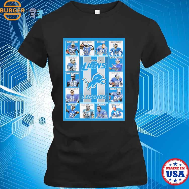 Detroit Lions Legends Players 2023 Signatures Shirt, hoodie