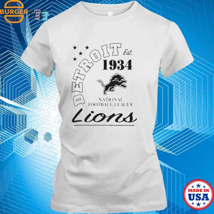 Men's Starter White Detroit Lions City Arch Team T-Shirt