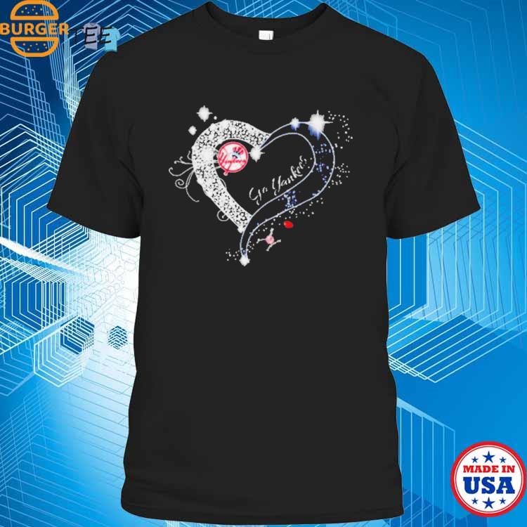 Diamond Heart New York Yankees Go Yankees 2023 Shirt