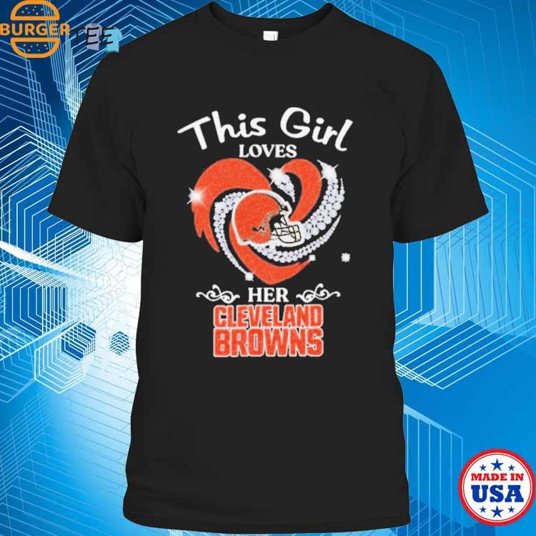 New This Girl Loves Her Buffalo Bills Heart Diamond 2023 Shirt