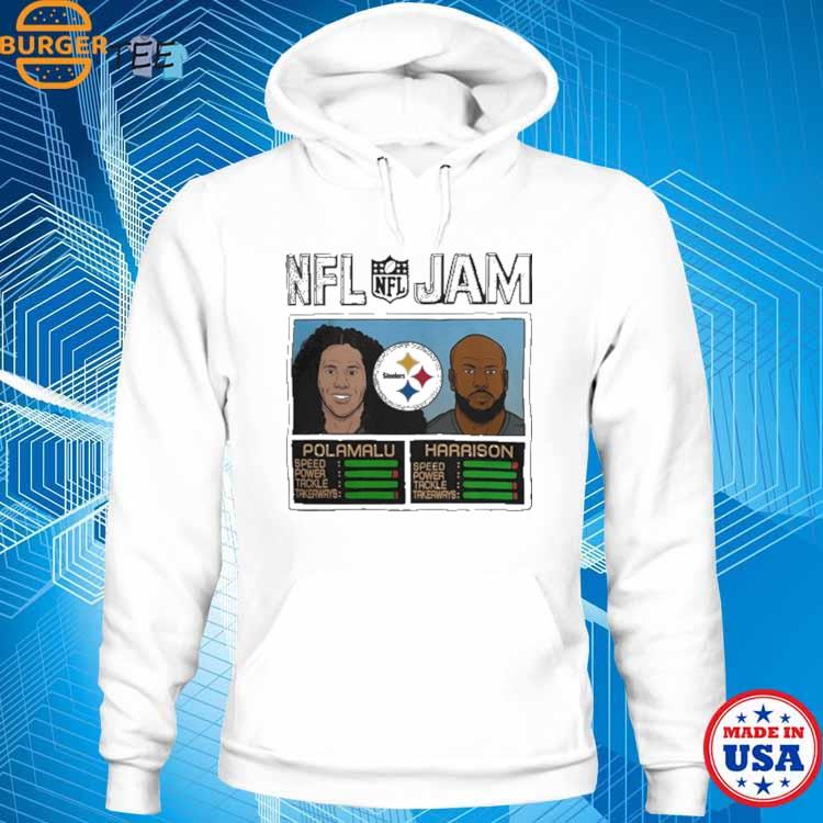 Official Homage Troy Polamalu & James Harrison Gold shirt - Limotees