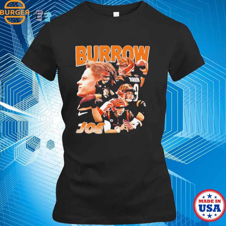 Joe Burrow 9 Cincinnati Bengals football vintage poster shirt, hoodie,  sweater, long sleeve and tank top