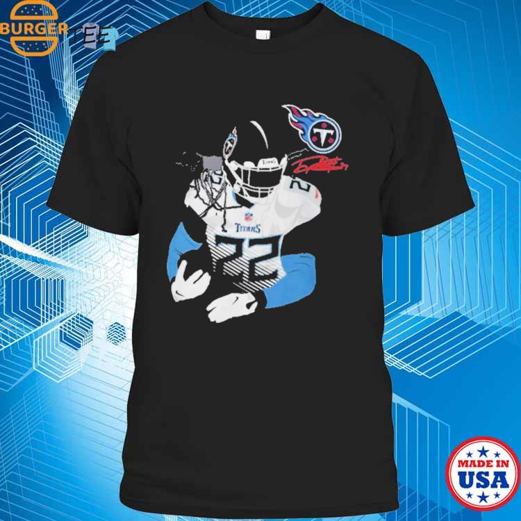 Licensed Gear Nfl Tennessee Titans Derrick Henry Navy Player T Shirt