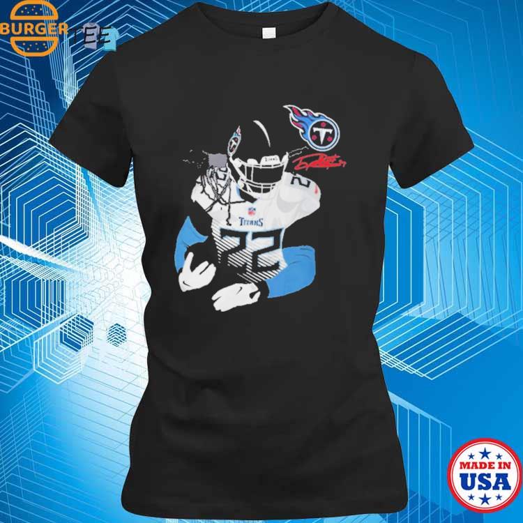 Licensed Gear Nfl Tennessee Titans Derrick Henry Navy Player T Shirt