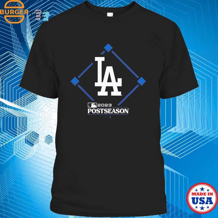 Official los Angeles Dodgers 2023 Postseason Locker Room T-Shirt